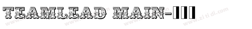 TEAMLEAD MAIN字体转换